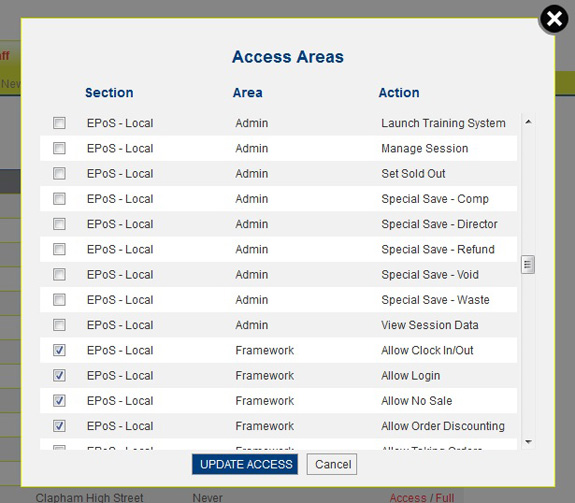 EPoS Access Controls