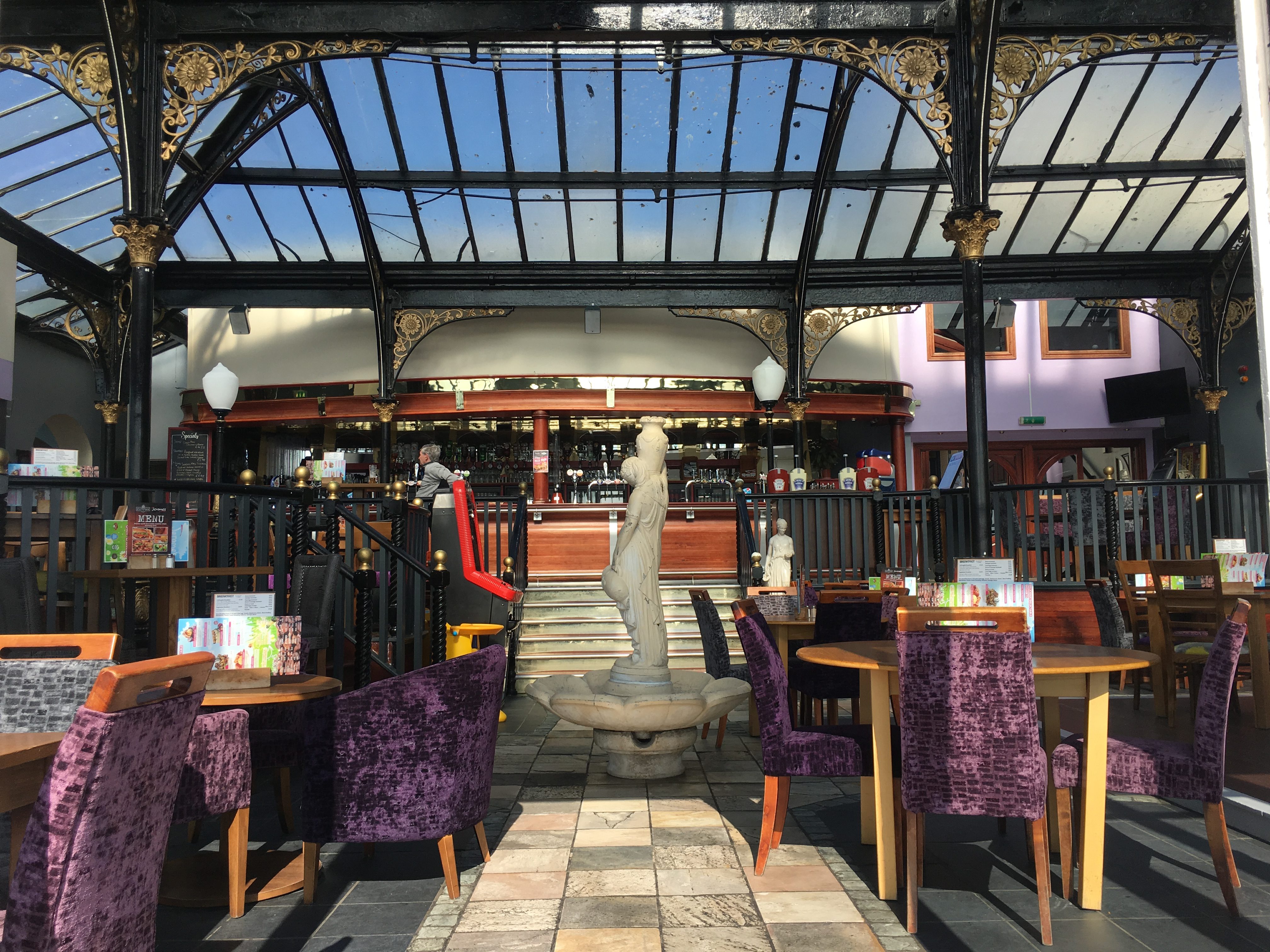 Wide shot of Jermones Pavilion in Bridlington