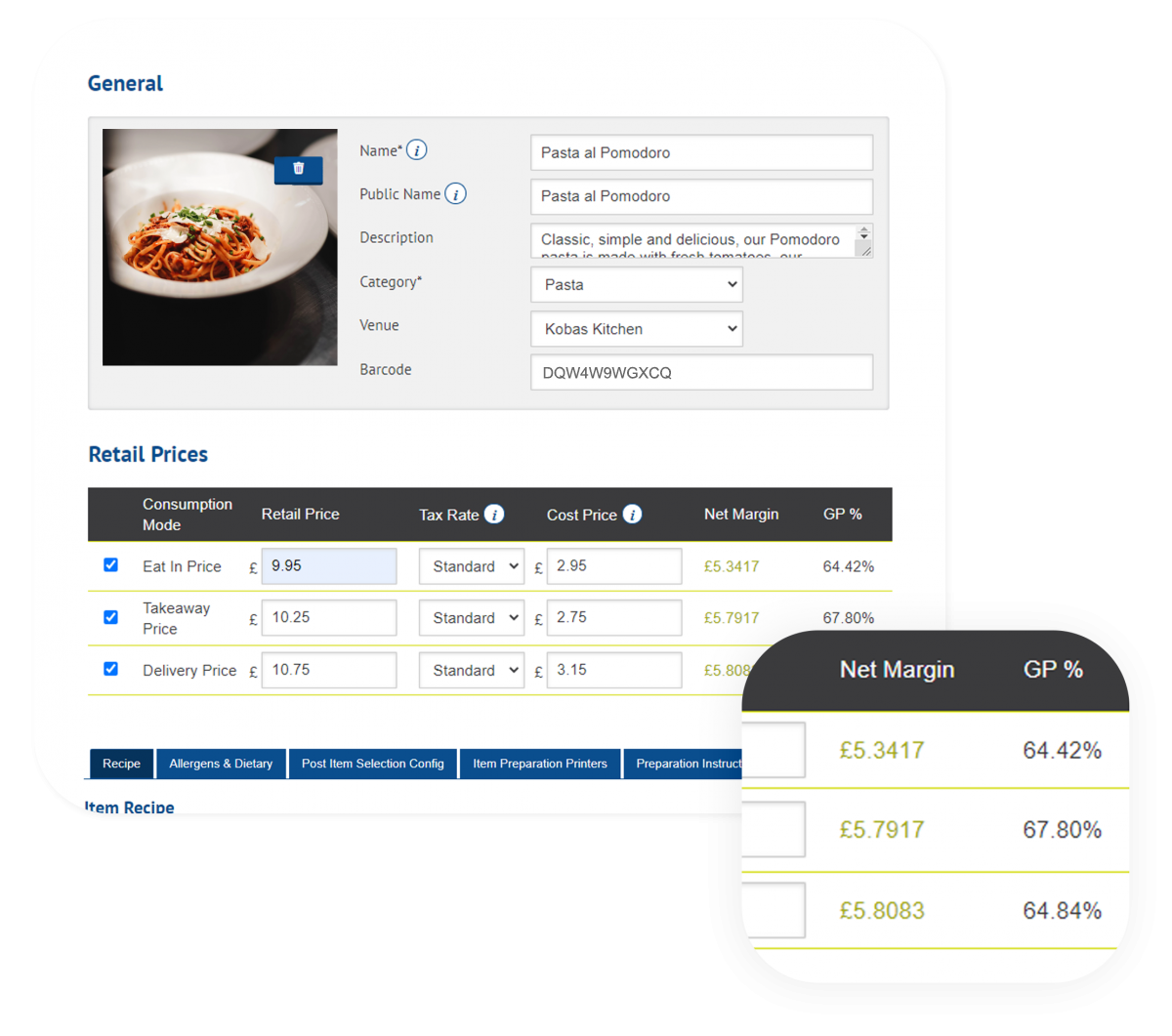 Stock Management System For Restaurants Kobas
